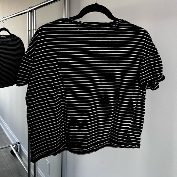 Zara black and white striped tee - Picture 3 of 3
